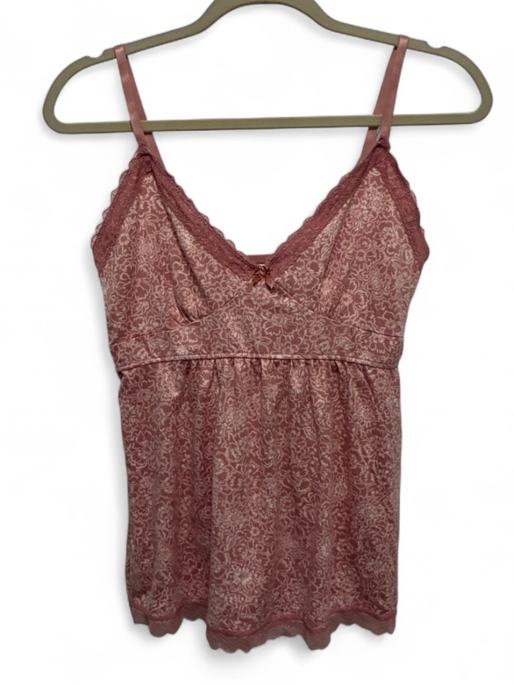 Y2K Marilyn Monroe Pink Floral Lace Trim Camisole Tank Top
